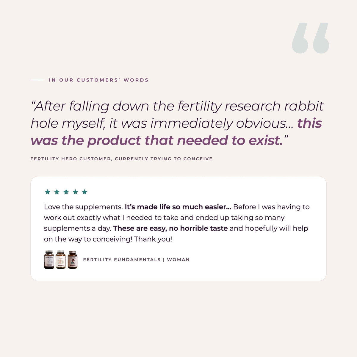 Customer reviews of Fertility Fundamentals Woman.