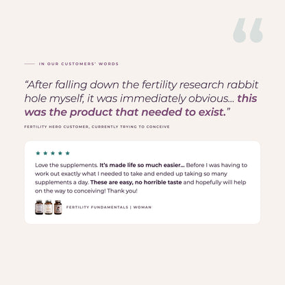 Customer reviews of Fertility Fundamentals Woman.