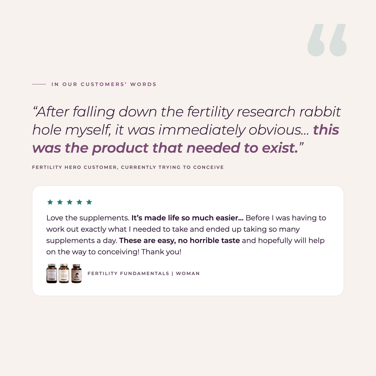 Customer reviews of Fertility Fundamentals Woman.