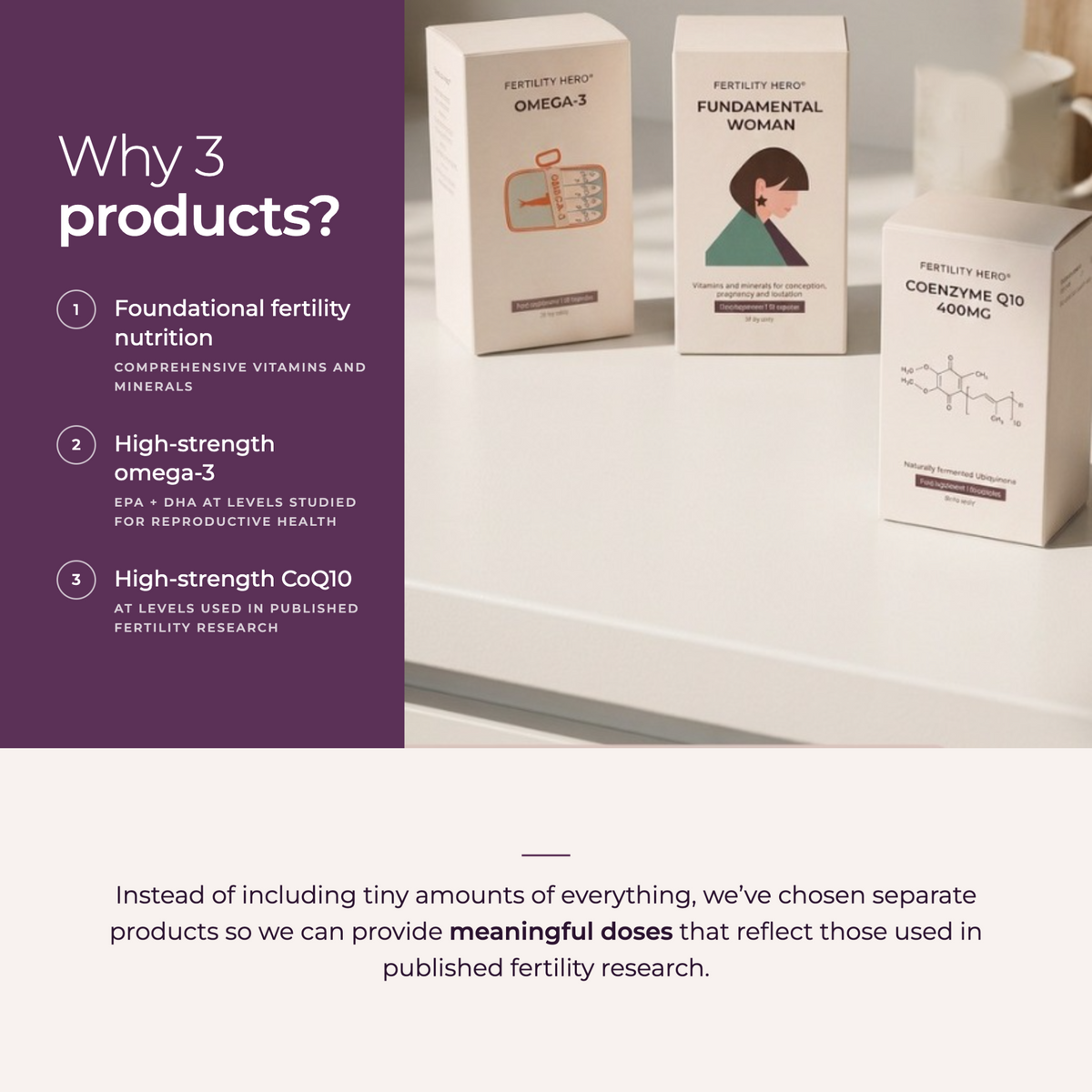 Why 3 products